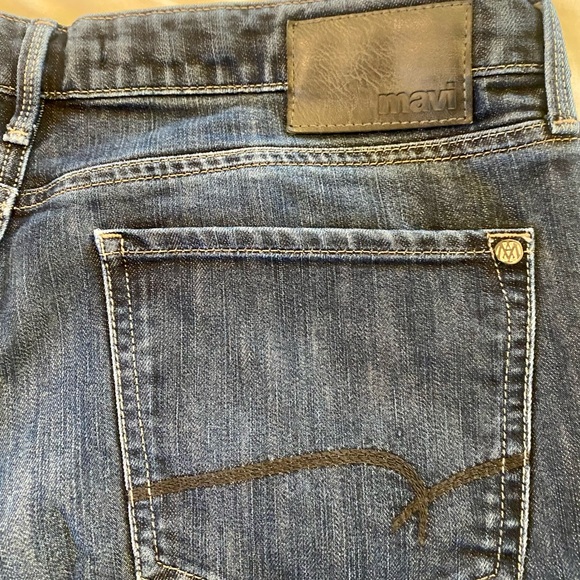 Mavi Matt Style Relaxed Straight Leg Men's Blue Denim Jeans - Picture 4 of 5